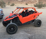 Orange Yamaha YXZ1000r with Krash Offroad custom YXZ roll cage lightbar mounted