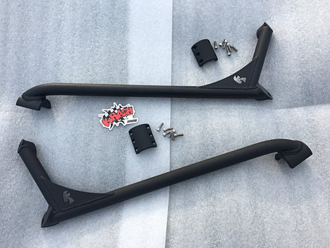 Yamaha YXZ1000r bolt on Subframe Connectors black with clamps and hardware
