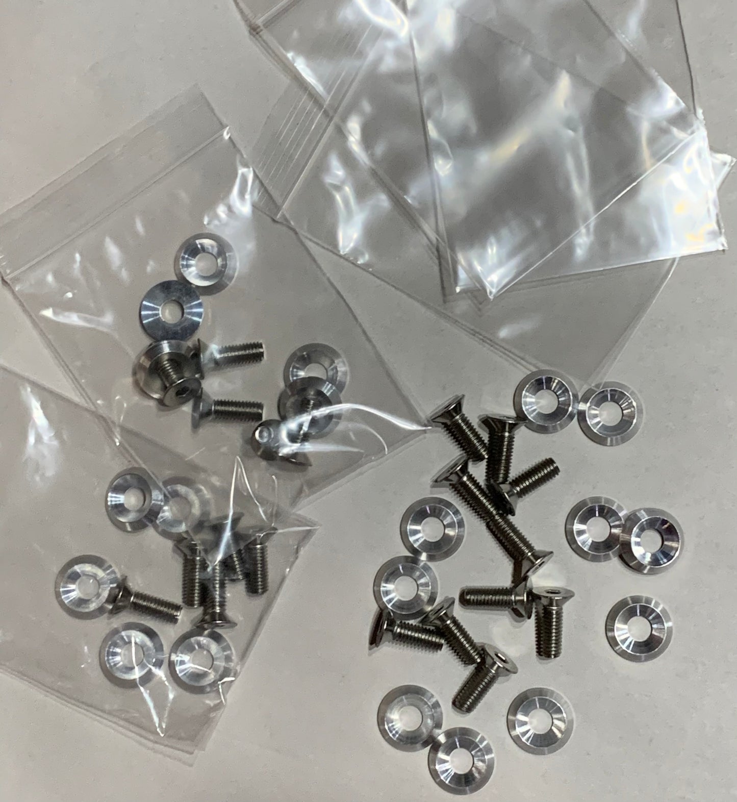 Billet Finish washer w/ bolt (set of 5)