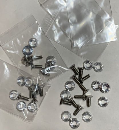 Billet Finish washer w/ bolt (set of 5)